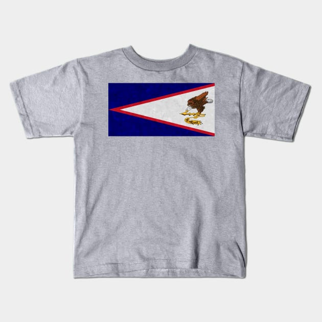 Flag of American Samoa Kids T-Shirt by Enzwell